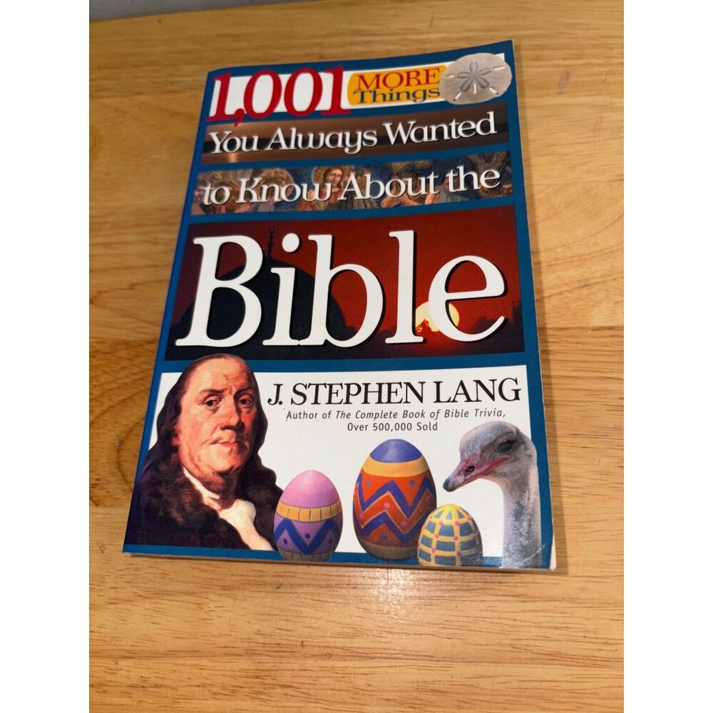 1001 More Things You Always Wanted To Know About The Bible J. Stephen Lang Book